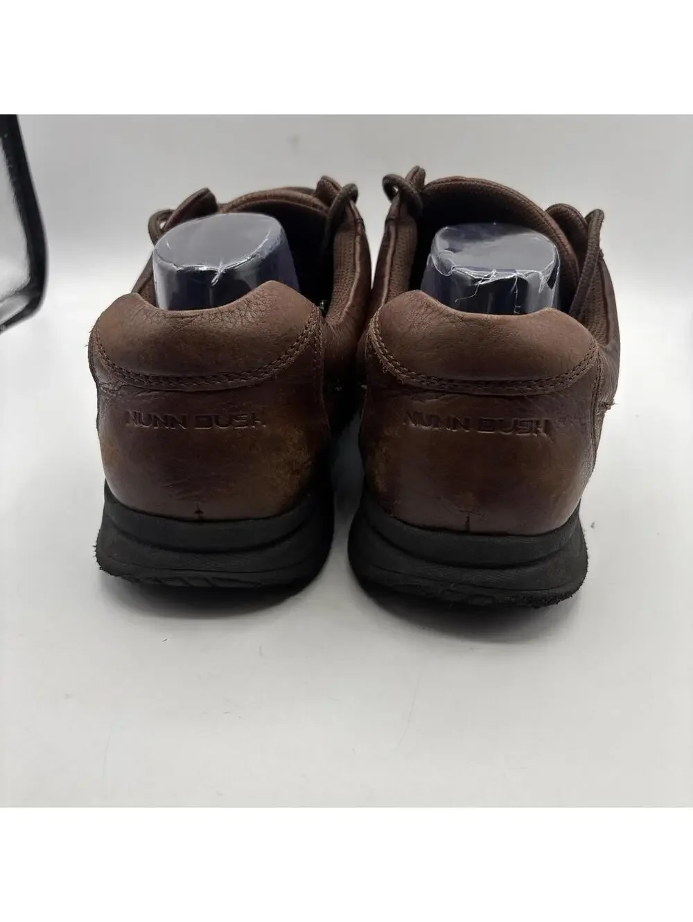 Nunn Bush Shoes  Men 12 M Brown Leather Comfort Gel Walking Lace Lightweight